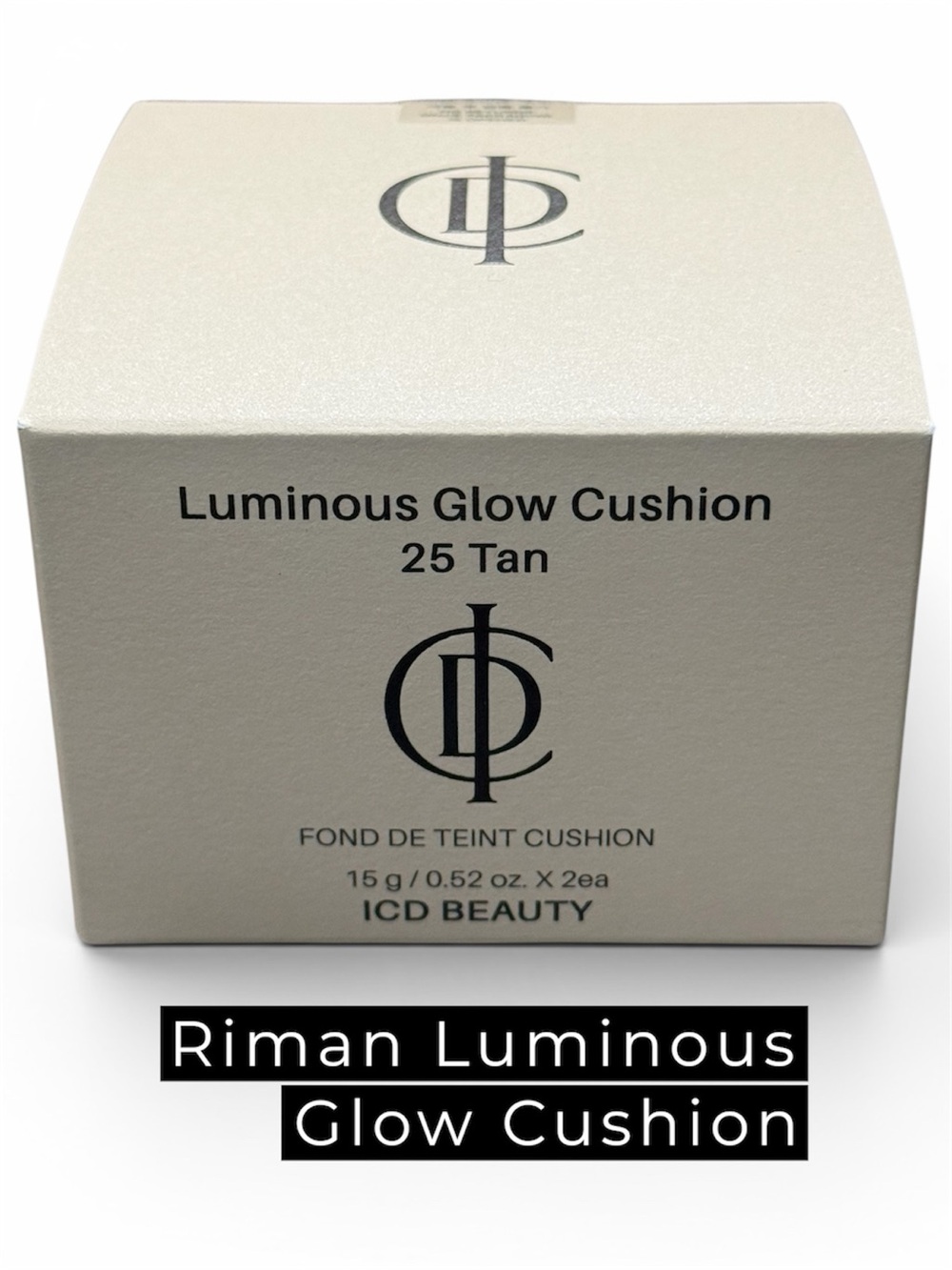 RIMAN ICD Beauty Luminous Glow Cushion | Shade 25 Tan | Authentic Korean K-Beaut